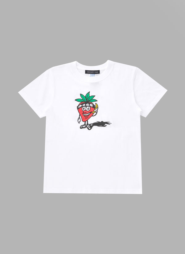 ALWAYS OUT OF STRAWBERRY TEE (KIDS)-WHITE