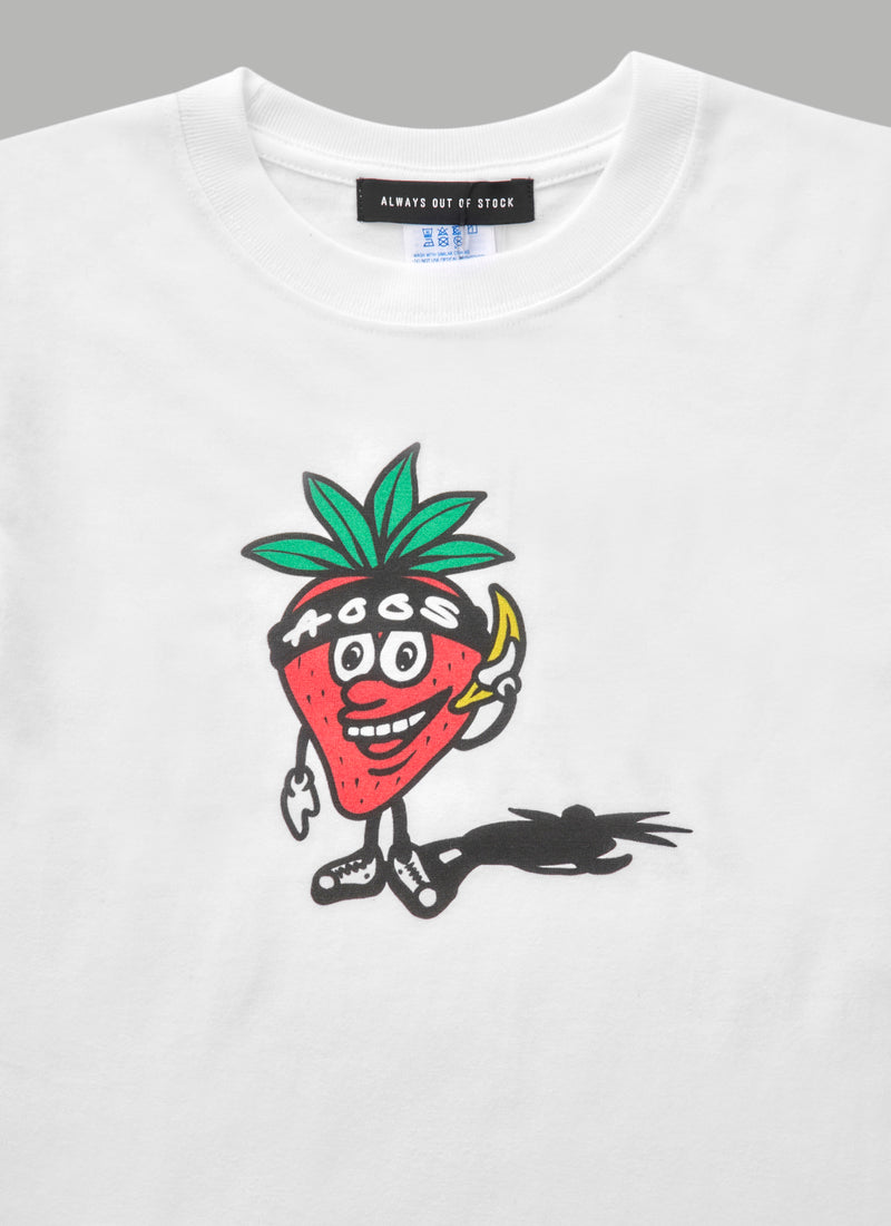 ALWAYS OUT OF STRAWBERRY TEE (KIDS)-WHITE