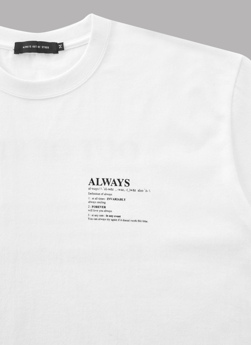 DEFINITION S/S TEE - WHITE