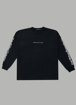 GIVE WITHOUT REMEMBERING L/S TEE - BLACK