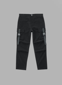 SIDE BELT FATIGUE PANTS-BLACK – ALWAYS OUT OF STOCK