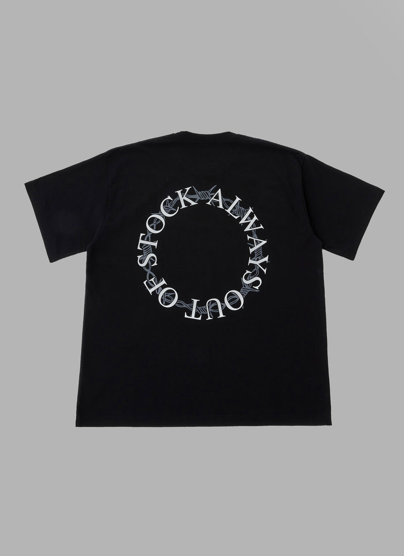 BARBED WIRE TEE-BLACK